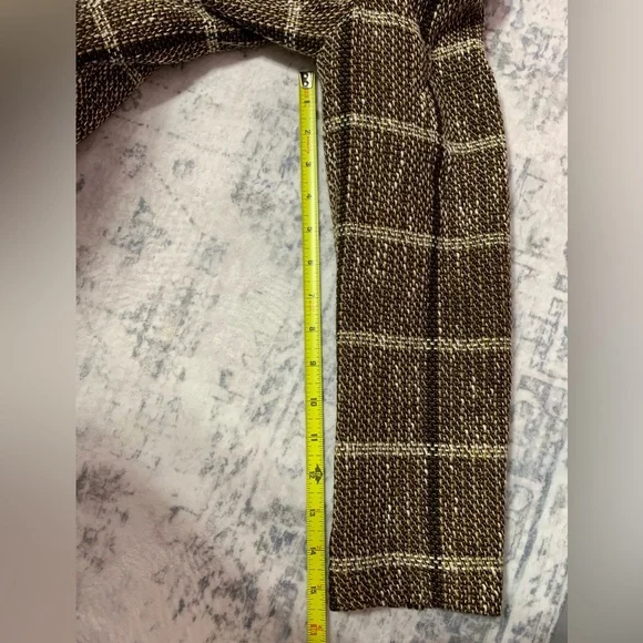 Vintage bebe Brown Tweed Blazer Skirt Suit Set - Picture 9 of 16